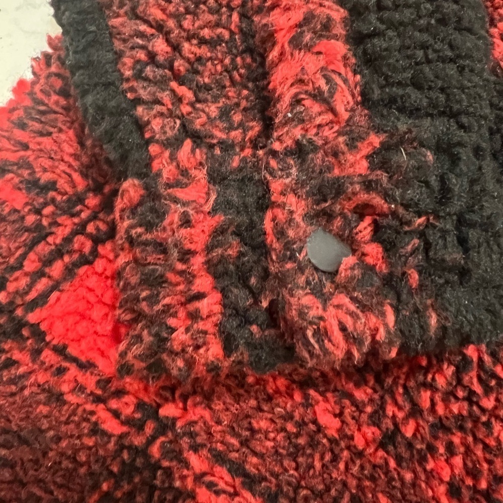 Kids Red and Black Checkered Jacket - Picture 6 of 7